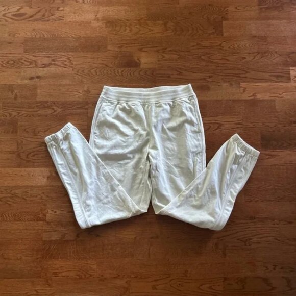 aerie sunwashed desert sweatpants s jogger ivory off white cream soft pockets - Picture 4 of 5